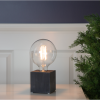 Lampfot E27 Kub | 9cm | svart [Star Trading] 296-32 361978 - 2