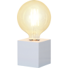Lampfot E27 Kub | 9cm | vit [Star Trading] 296-33 361979 - 4