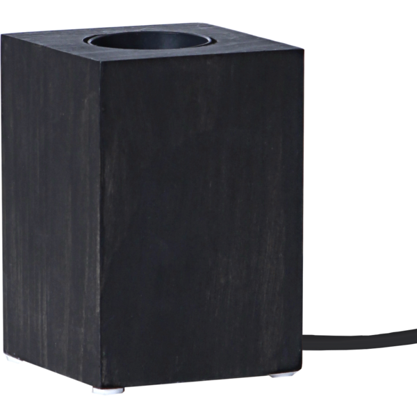 Lampfot E27 Lys | 10cm | svart  [Star Trading]⭐ 296-02 361982 - 1