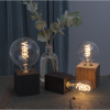 Lampfot E27 Lys | 10cm | svart  [Star Trading]⭐ 296-02 361982 - 2