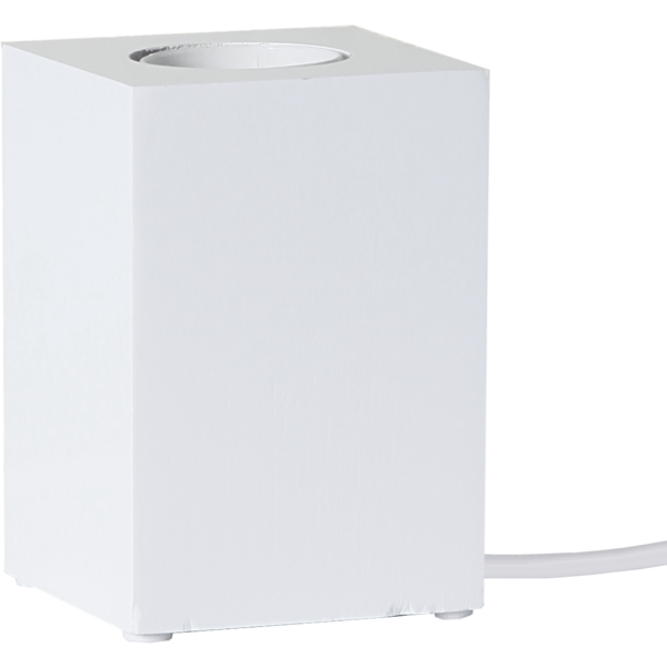 Lampfot E27 Lys | 10cm | vit  [Star Trading]⭐ 361981 - 1