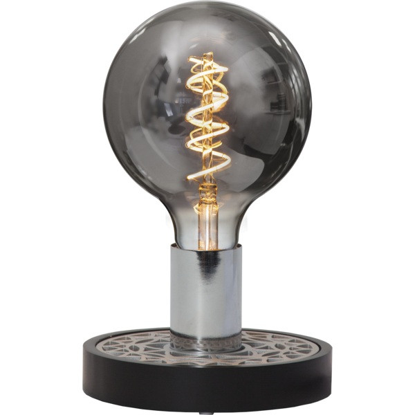 Lampfot E27 Magic | 9cm | svart [Star Trading] 297-53 502103 - 3