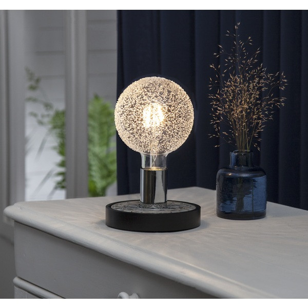 Lampfot E27 Magic | 9cm | svart [Star Trading] 297-53 502103 - 4