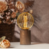 Lampfot E27 Tub | 10cm | trä [Star Trading] 296-40-1 502106 - 2