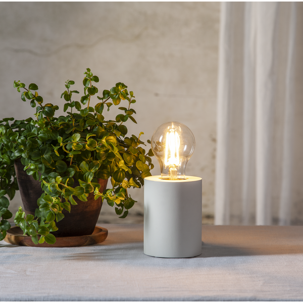 Lampfot E27 Tub | 10cm | vit  [Star Trading]⭐ 361984 - 2