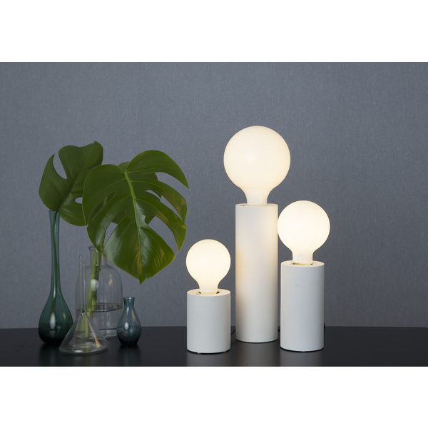 Lampfot E27 Tub | 10cm | vit  [Star Trading]⭐ 361984 - 5