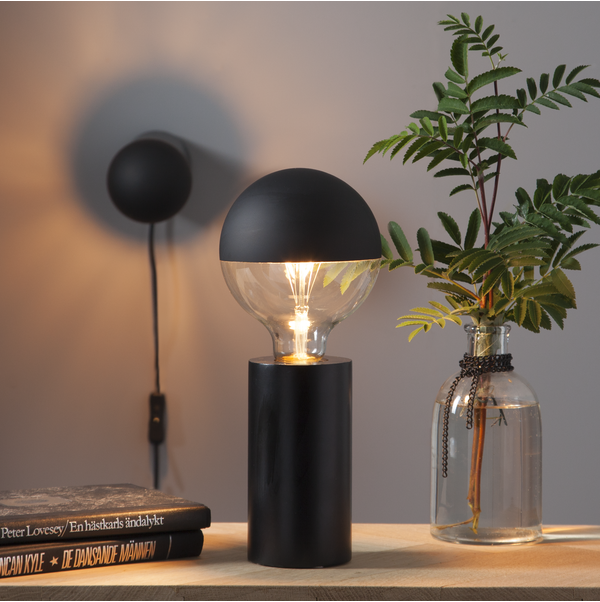 Lampfot E27 Tub | 15cm | svart [Star Trading] 296-52 361985 - 2