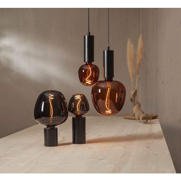 Lampfot E27 Tub | 15cm | svart [Star Trading] 296-52 361985 - 5