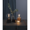 Lampfot Kub E27 | 9cm | brun [Star Trading] 296-31-1 361977 - 3