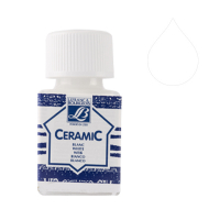 Lefranc Bourgeois Keramisk glas & porslinsfärg 001 | vit | 50ml 405118