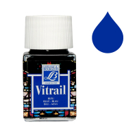 Lefranc Bourgeois Vitrail glas & porslinsfärg 025 | blå | 50ml 405092