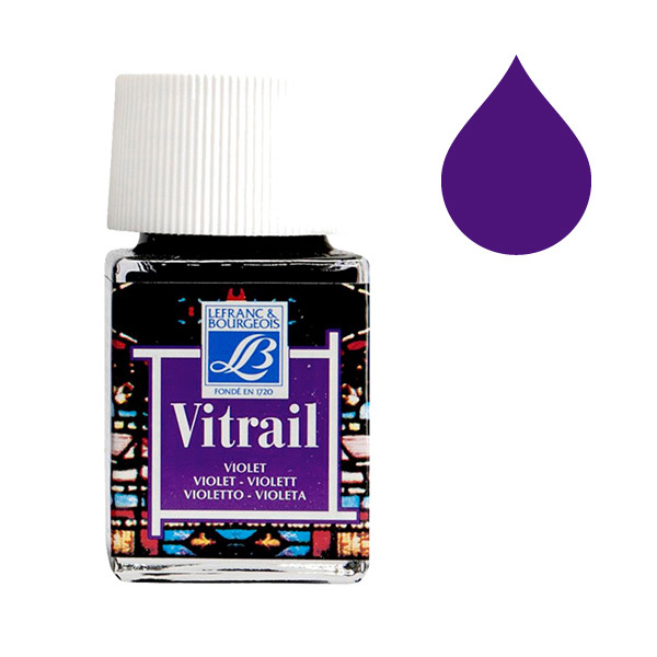 Lefranc Bourgeois Vitrail glas & porslinsfärg 601 | violett | 50ml 210256 405110 - 1