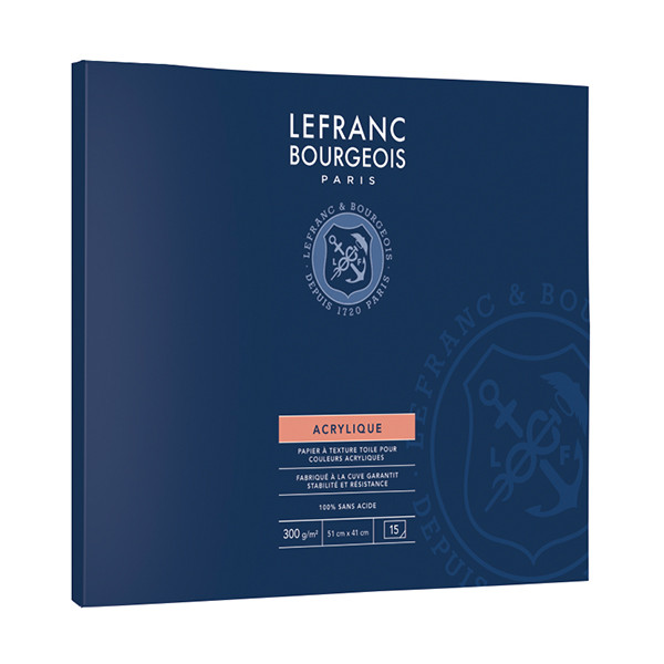 Lefranc Bourgeois akrylfärgspapper 51 x 41cm | 300g | 15 ark 300685 409992 - 1