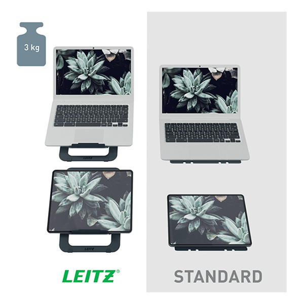 > Laptopställ | Leitz Ergo Ultra-slim | mörkgrå aluminium 202509 - 10