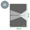 Anteckningsblock A4 linjerat | mixad | 90 ark | Leitz Office | 5st SE001220 - 6