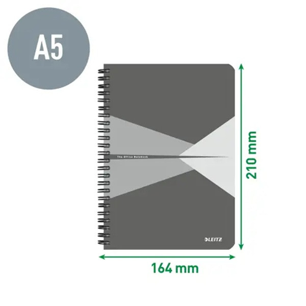 Anteckningsblock A5 linjerat | röd | 90 ark | Leitz Office SE001232 - 5