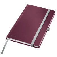 Anteckningsbok A5 linjerat | röd | 80 ark | Leitz Style Hard Cover SE001150
