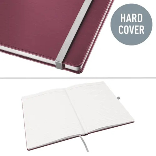 Anteckningsbok A5 linjerat | röd | 80 ark | Leitz Style Hard Cover SE001150 - 3