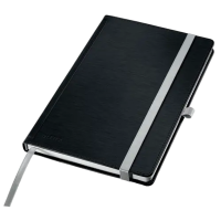 Anteckningsbok A5 rutat | svart | 80 ark | Leitz Style Hard Cover SE001157