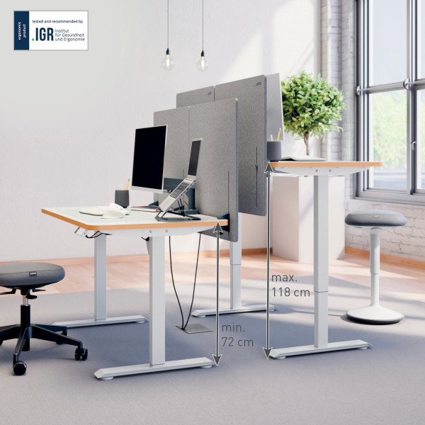 Bordsskiva 120x70cm | Leitz Ergo | vit SE001518 - 8