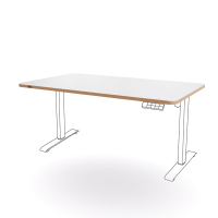Bordsskiva 140x80cm | Leitz Ergo | vit SE001520