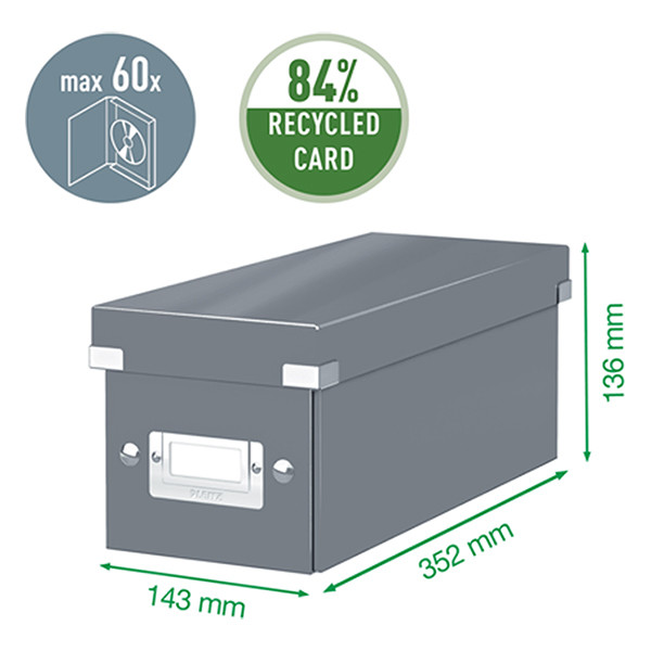 CD-box | Leitz 6041 WOW Click & Store | röd⭐ 227659 - 2