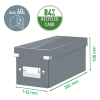 Leitz CD-box | Leitz 6041 WOW Click & Store | röd 60410026 227659 - 2