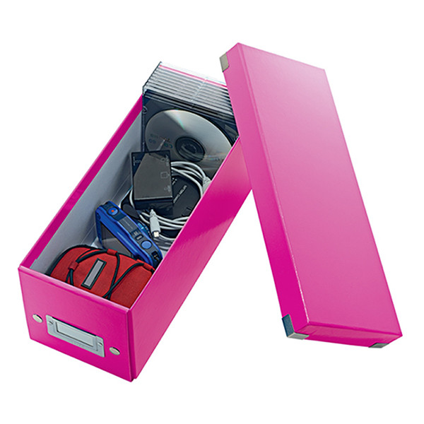 Leitz CD-box | Leitz 6041 WOW Click & Store | rosa metallic 60410023 211126 - 3