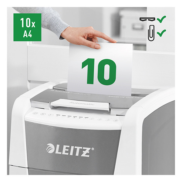 Leitz Dokumentförstörare P4 | Leitz IQ Autofeed Office 300 [24kg] 80150000 226508 - 2