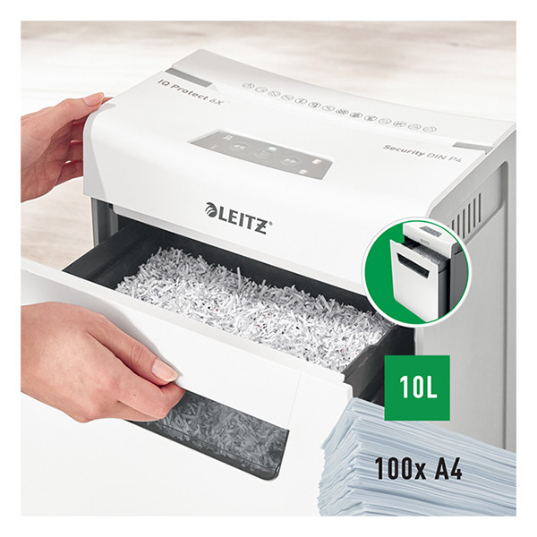 Leitz Dokumentförstörare P4 | Leitz IQ Protect Premium 6X [3kg] 80900000 226556 - 3