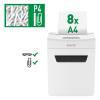 Leitz Dokumentförstörare P4 | Leitz IQ Protect Premium 8X [5kg] 80910000 226557 - 2