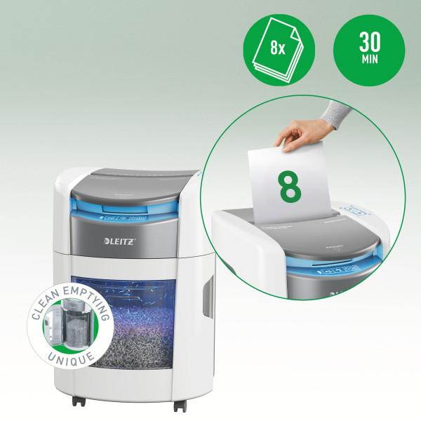 Dokumentförstörare P4 | Leitz OptiMax Auto Home Office 150 [15kg] SE001495 - 7