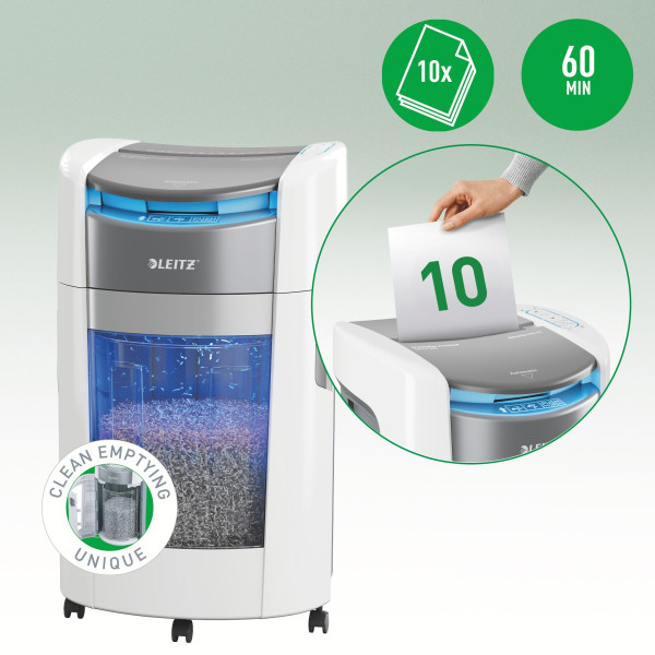 Dokumentförstörare P4 | Leitz OptiMax Auto Office 300 [19kg] SE001499 - 7