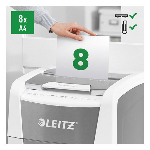 Leitz Dokumentförstörare P5 | Leitz IQ Autofeed Office 300 [23kg] 80160000 226509 - 2