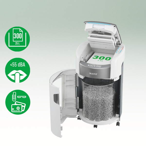 Dokumentförstörare P5 | Leitz OptiMax Auto Office 300 [19kg] SE001498 - 4
