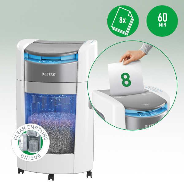Dokumentförstörare P5 | Leitz OptiMax Auto Office 300 [19kg] SE001498 - 7
