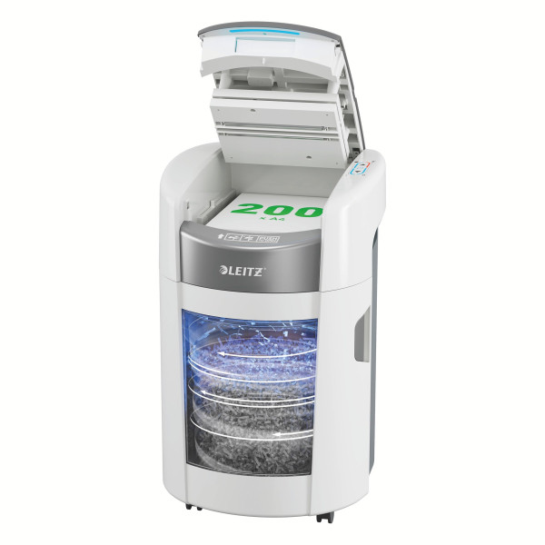 Dokumentförstörare P5 | Leitz OptiMax Auto Small Office 200 [16kg] SE001496 - 1
