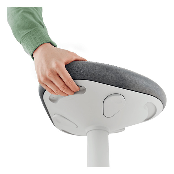 Ergonomisk sitt-stå-pall rund 57-82cm | Leitz Ergo | ljusgrå 202761 - 4