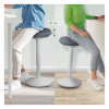 Ergonomisk sitt-stå-pall rund 57-82cm | Leitz Ergo | ljusgrå 202761 - 8