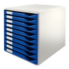 Leitz Förvaringslåda 10 lådor | Leitz 5281 | blå 52810035 211216 - 1