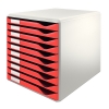 Leitz Förvaringslåda 10 lådor | Leitz 5281 | röd 52810025 211214 - 1