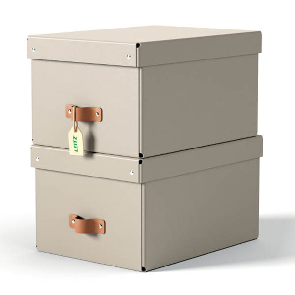 Förvaringslåda 17L beige | Leitz Puro | 2st 213455 - 1