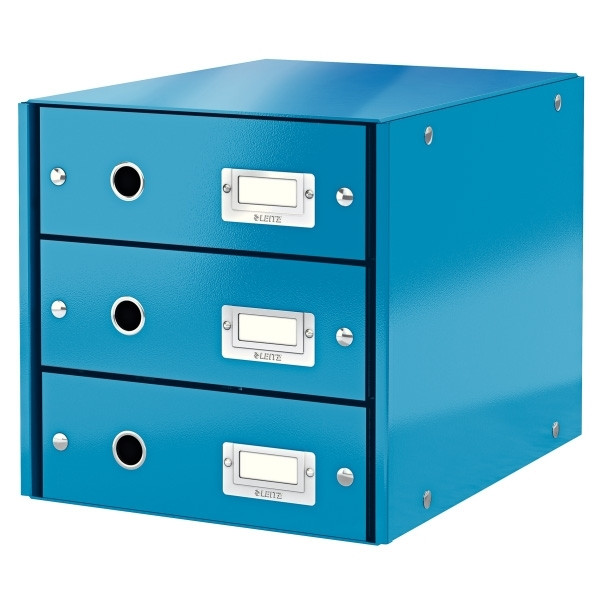 Leitz Förvaringslåda 3 lådor | Leitz 6048 WOW | blå metallic 60480036 211970 - 1