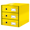 Förvaringslåda 3 lådor | Leitz 6048 WOW | gul