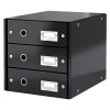 Förvaringslåda 3 lådor | Leitz 6048 WOW | svart