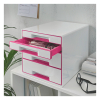 Leitz Förvaringslåda 4 lådor | Leitz 5213 WOW | vit/rosa metallic 52132023 202534 - 3