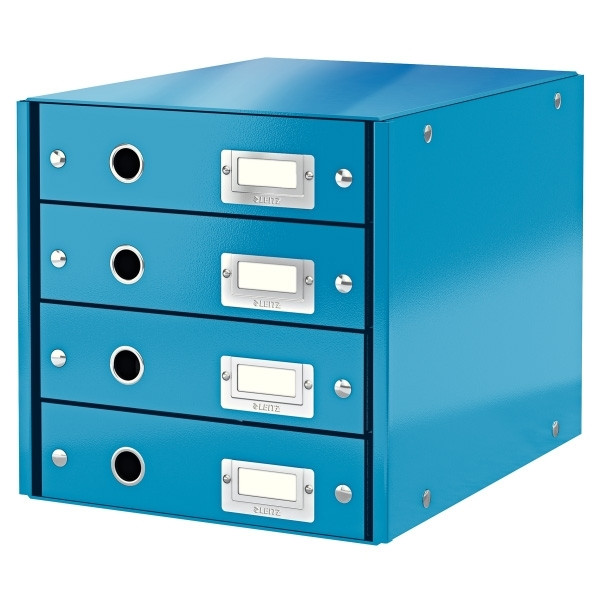 Leitz Förvaringslåda 4 lådor | Leitz 6049 WOW | blå metallic 60490036 211964 - 1