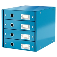 Leitz Förvaringslåda 4 lådor | Leitz 6049 WOW | blå metallic 60490036 211964