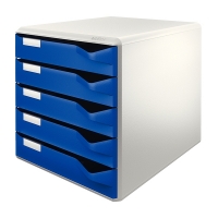 Leitz Förvaringslåda 5 lådor | Leitz 5280 | blå 52800035 211208