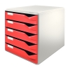 Leitz Förvaringslåda 5 lådor | Leitz 5280 | röd 52800025 211206 - 1